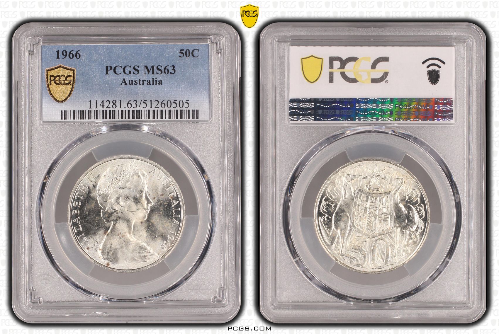 Fifty Cent, 1966, PCGS MS63