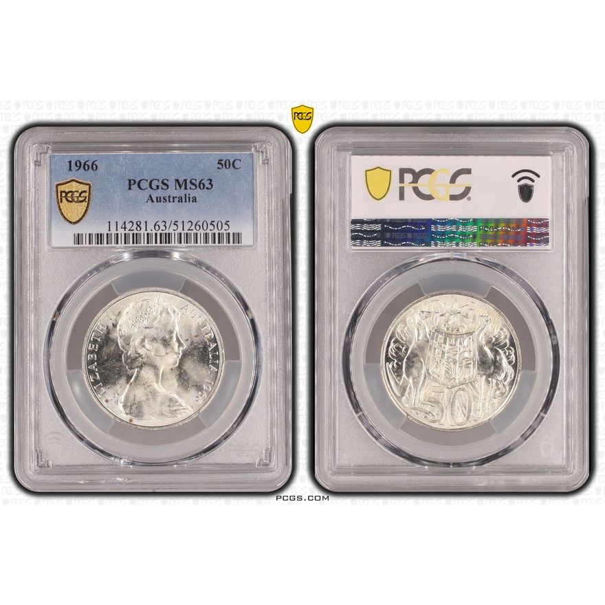 Fifty Cent, 1966, PCGS MS63