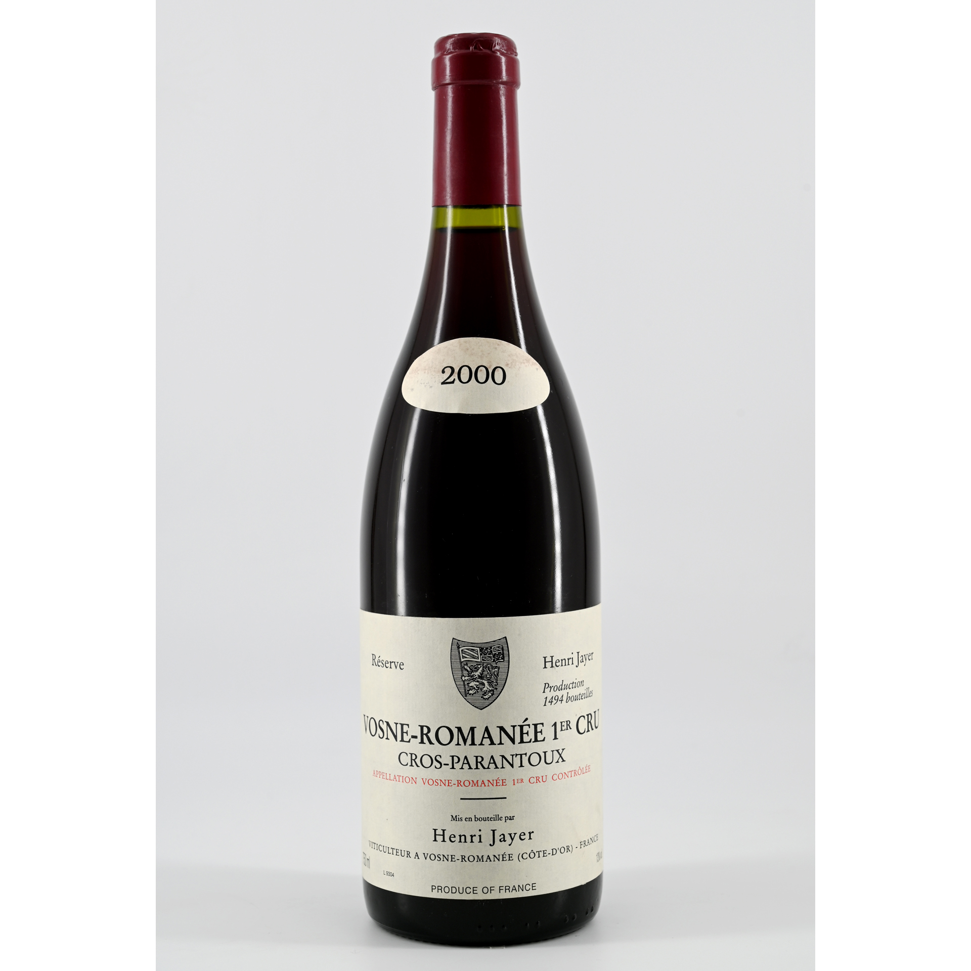 1990年製 Bourgogne Henri Jayer 空瓶 【公式通販】