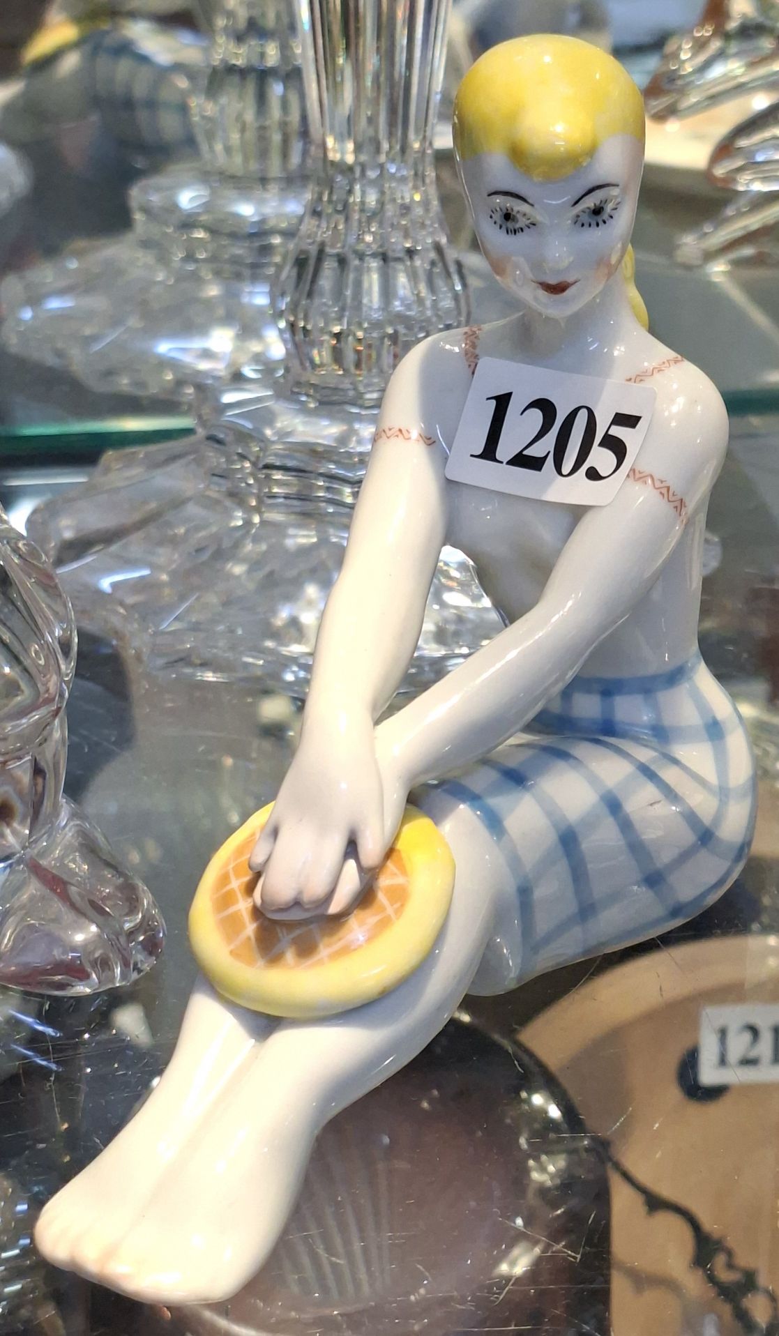 1205 · UKRAINIAN ART DECO LADY FIGURINE