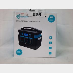 POWERUP 300W UPS PORTABLE POWER STATION WITH 3 PRONG PLUG - 296WH 80000MAH LITHIUM-ION BATTERY CAPACITY LIGHTWEIGHT AND PORTABLE