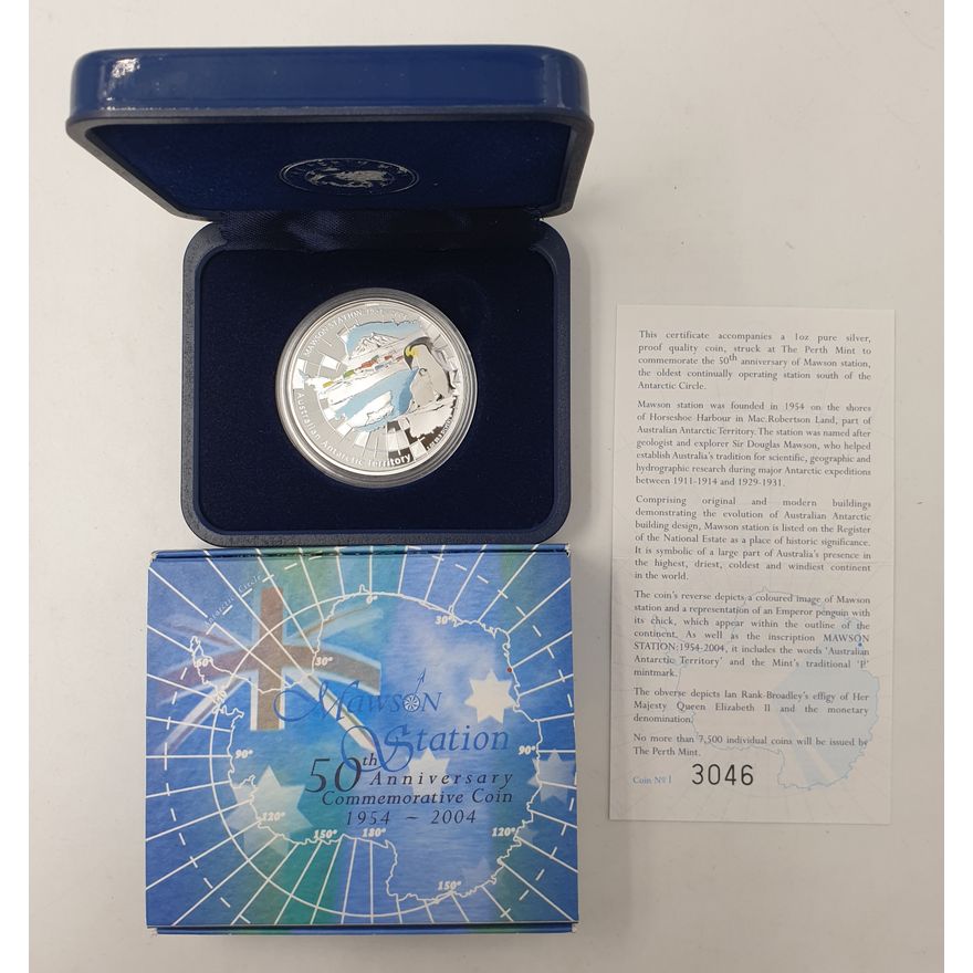 Mawson Station 1oz. Silver Proof Coin