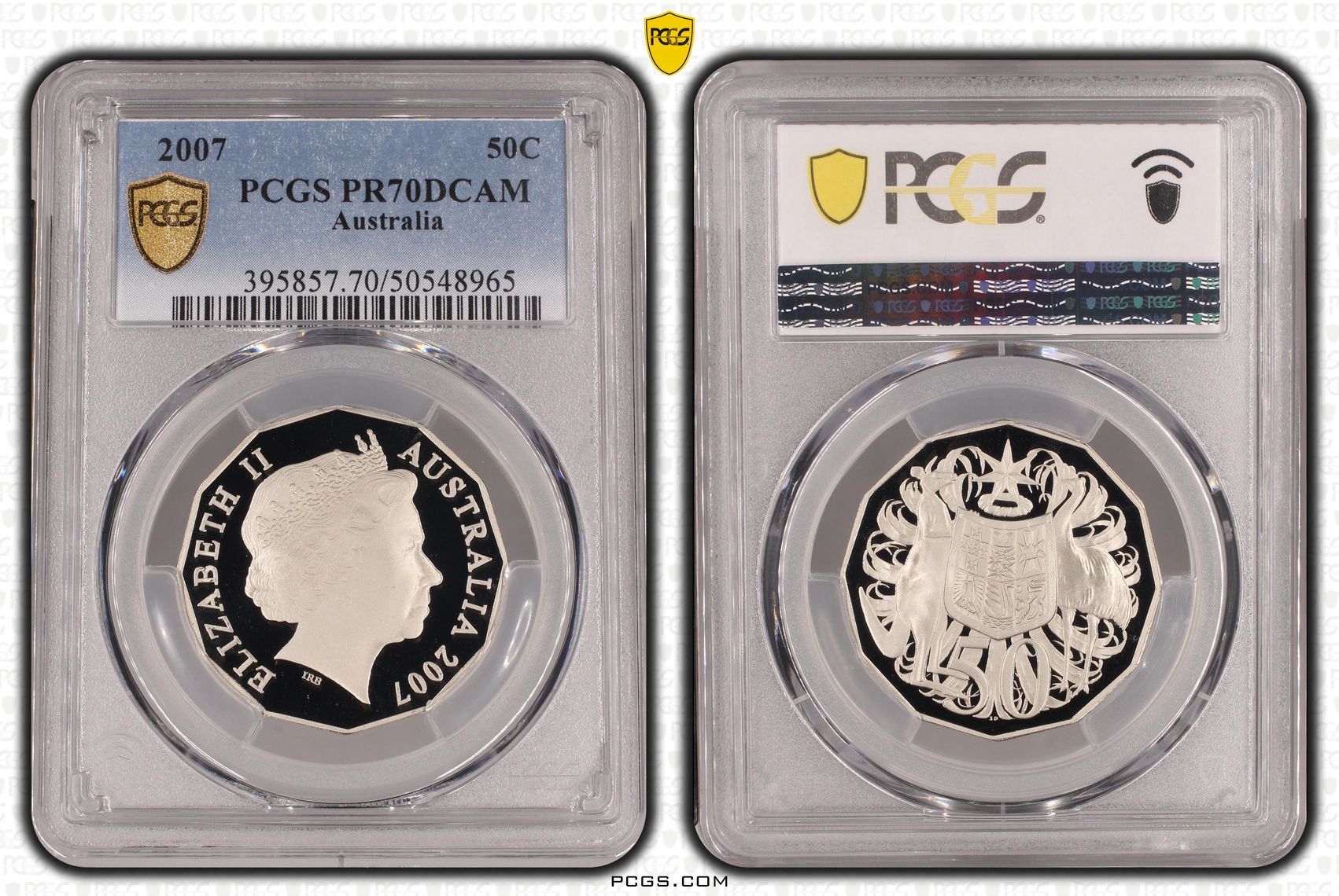 Fifty Cent, 2007, PCGS PR70DCAM