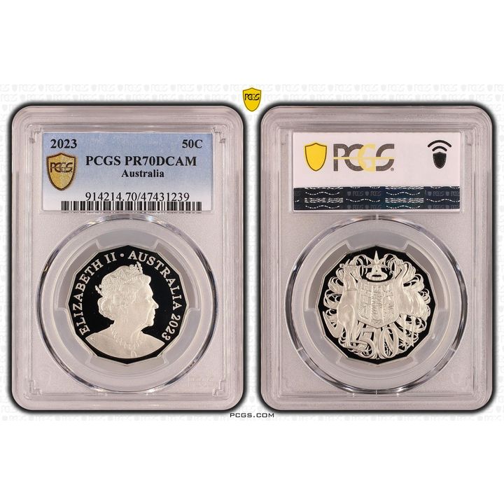 Elizabeth II, Fifty Cent, 2023, PCGS PR70DCAM