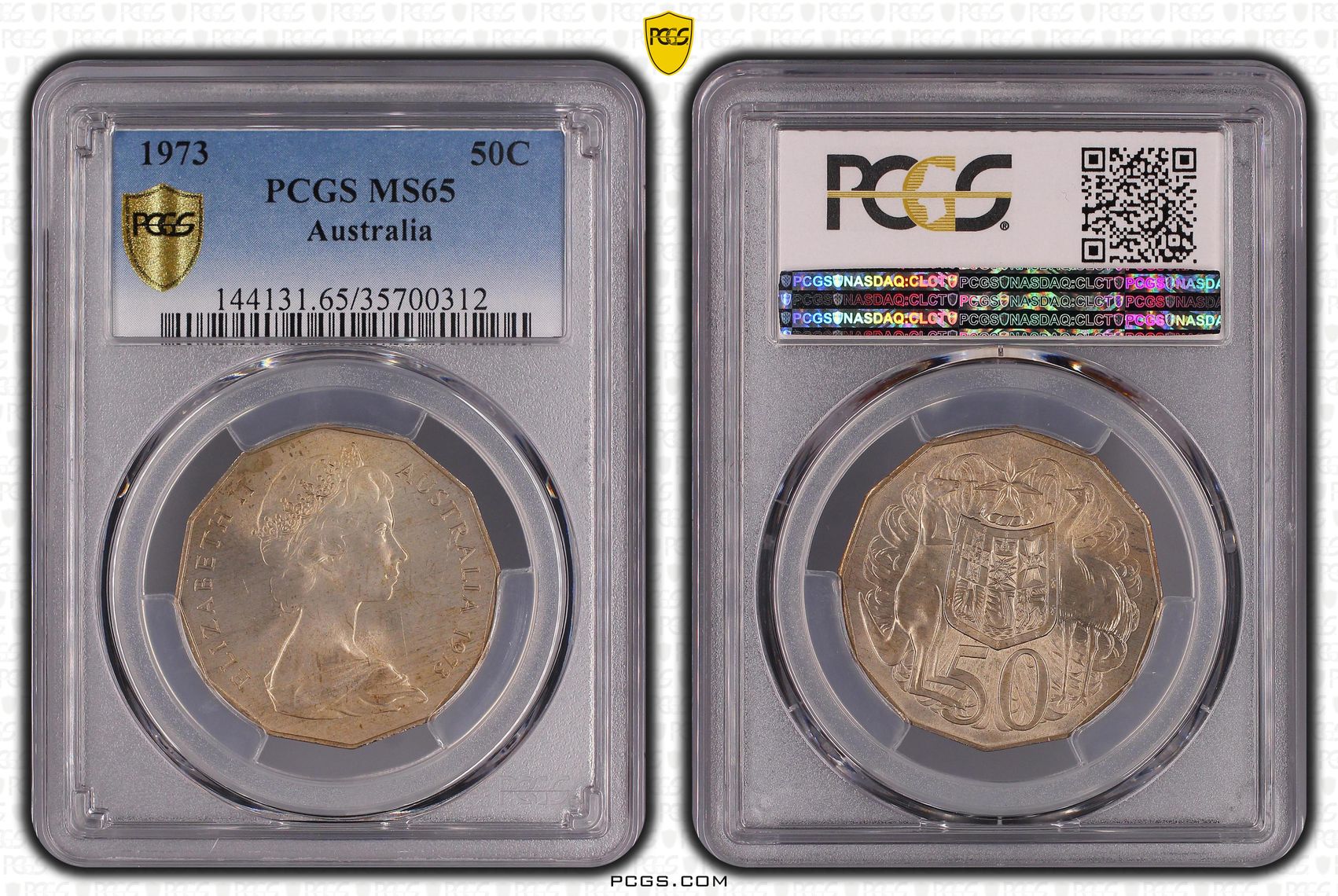 Fifty Cent, 1973, PCGS MS65