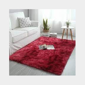 Soft And Fluffy Rug Carpet - Red - | SM 51679/3869 B2 (S2)