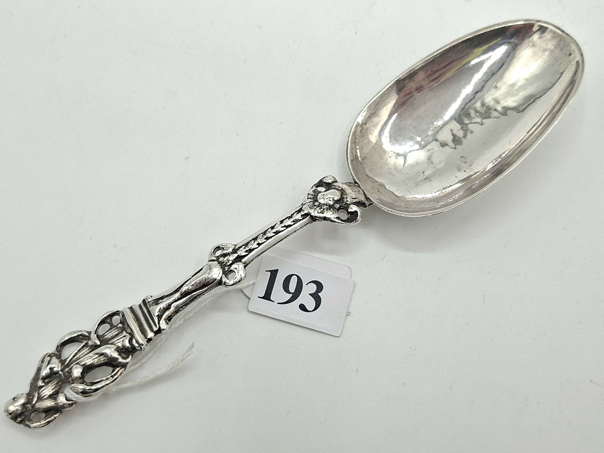 193 · GEORGIAN SILVER FIGURAL SPOON