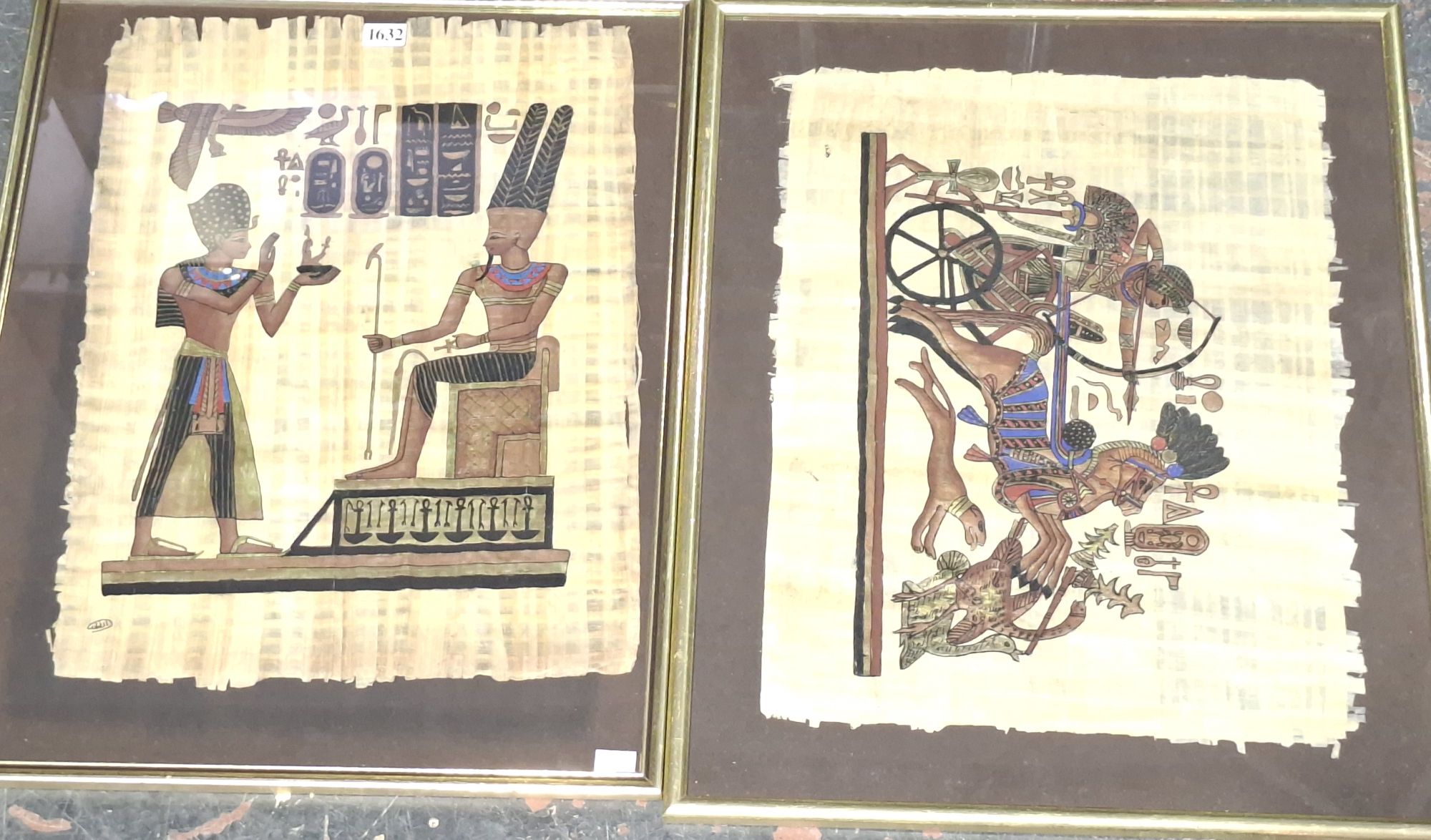EGYPTIAN PAPYRUS ART WORKS