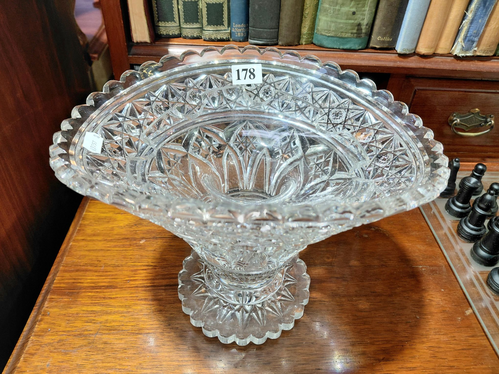 178 · ANTIQUE CRYSTAL FLOAT VASE