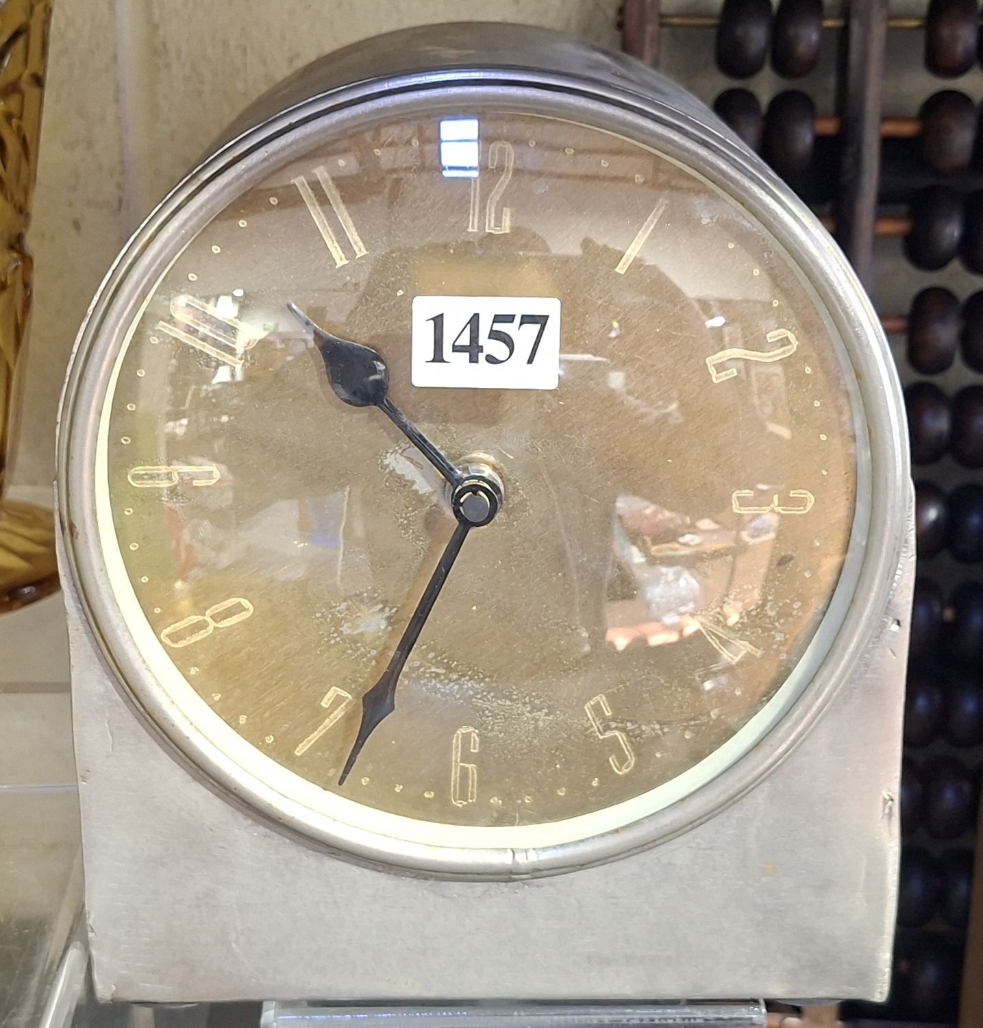 Steel Framed Art Deco Style Clock