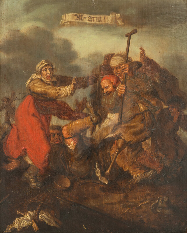 Follower of Adriaen Pietersz van de Venne
(Dutch, 16th/17th Century)
Beggars Fighting