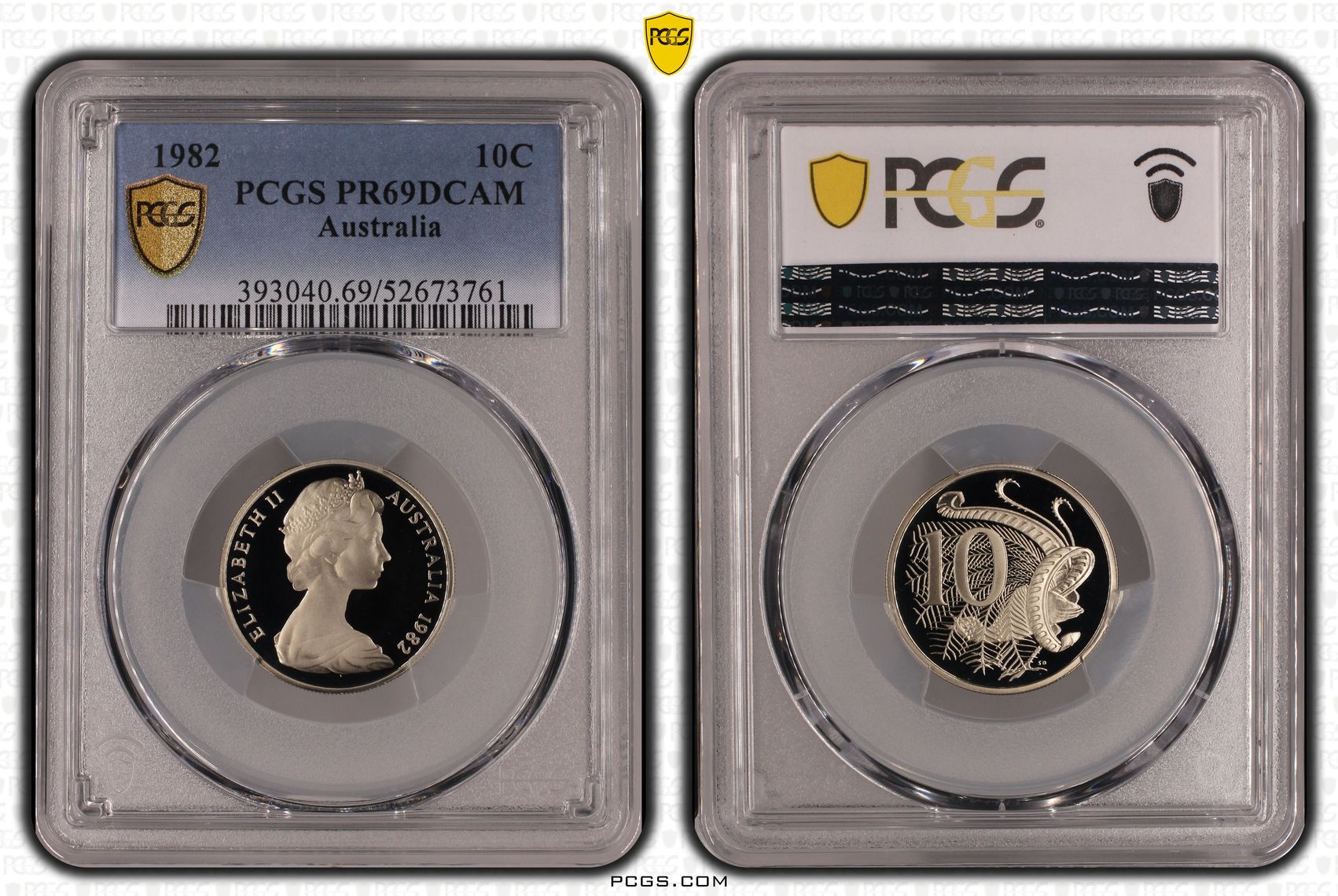 Ten Cent, 1982, Pcgs Pr69dcam