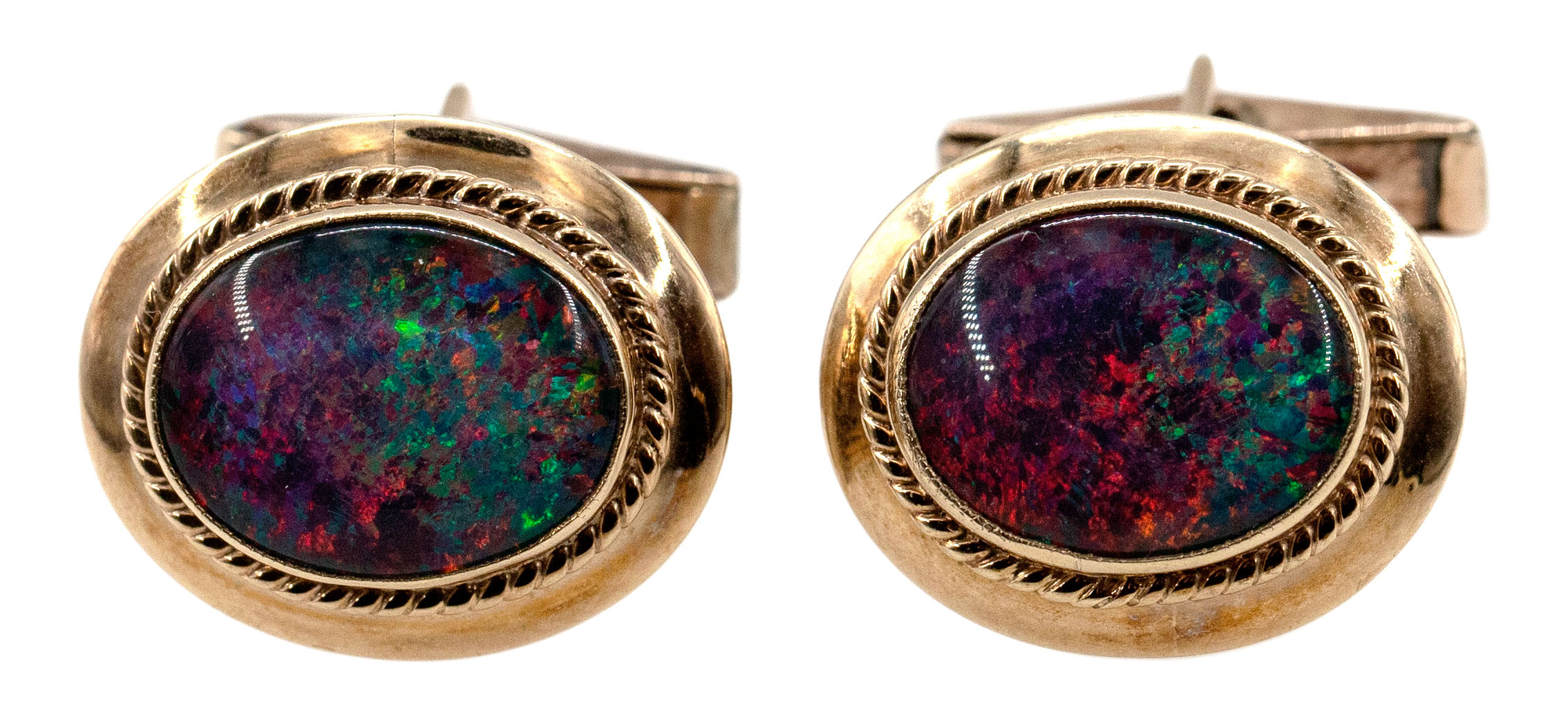 137 · 9ct Cufflinks, 1960s, VGC