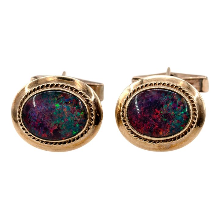 9ct Cufflinks, 1960s, VGC