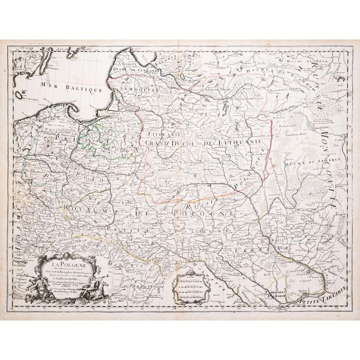 Guillaume de l’Isle | La Pologne dresée sur ce qu’en ont donne Starovolsk, Beauplan, Hartknoch…