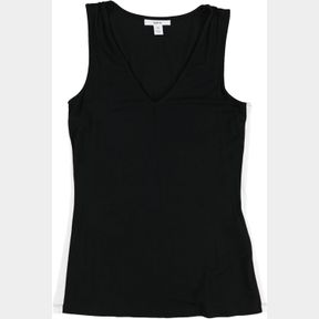 BAR III WOMENS COLORBLOCKED TANK TOP, BLACK, S