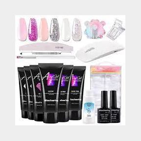 AcrylGel Complete Polygel Kit with Nail Lamp - Set 1 | AS 51484/14755 B5 (S1)