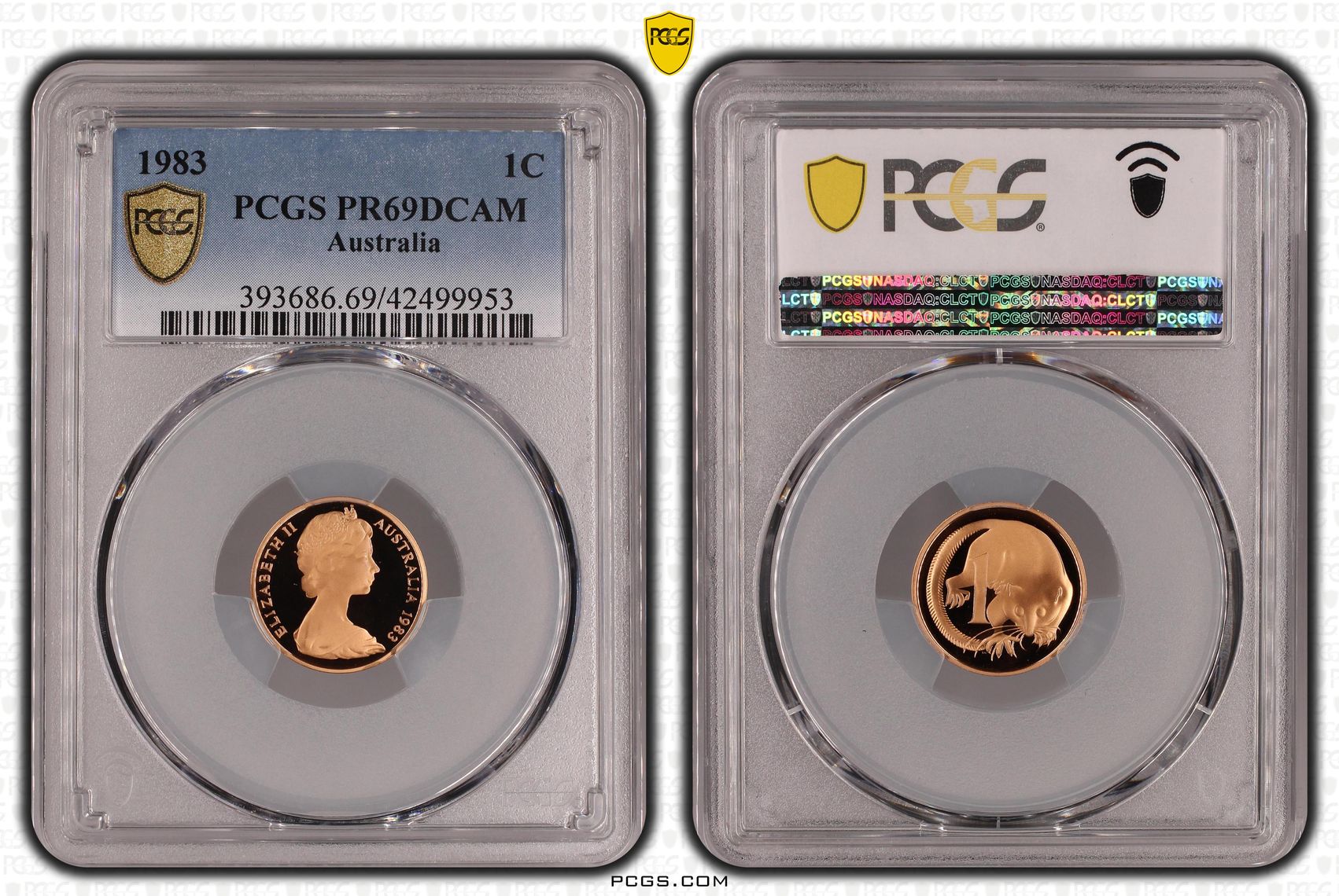 One Cent, 1983, Pcgs Pr69dcam