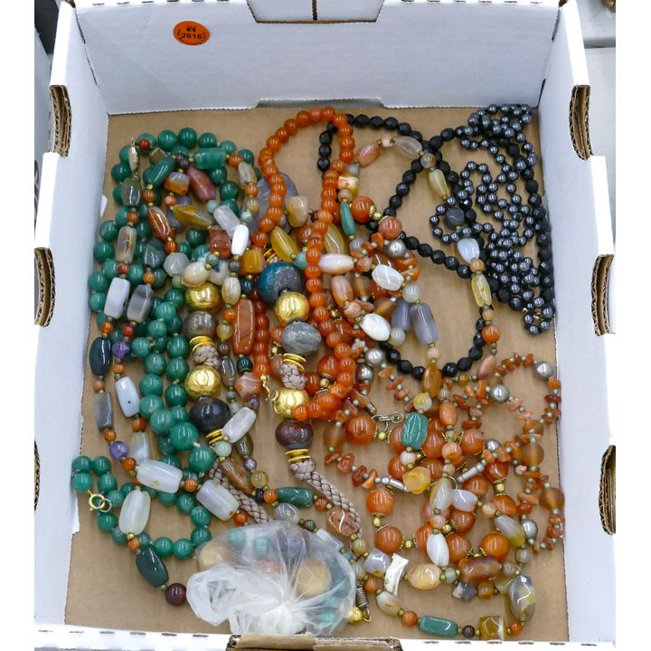 Box Stone Bead Necklaces