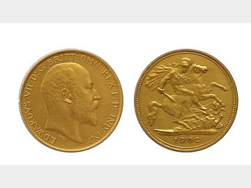 1902 EDWARD VII MATT PROOF HALF SOVEREIGN