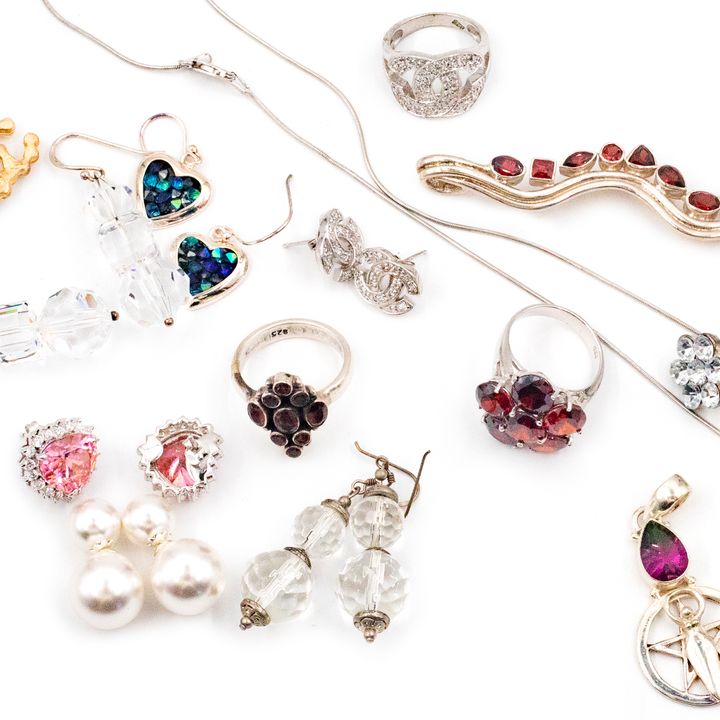 Mix Lot of Silver Jewellery