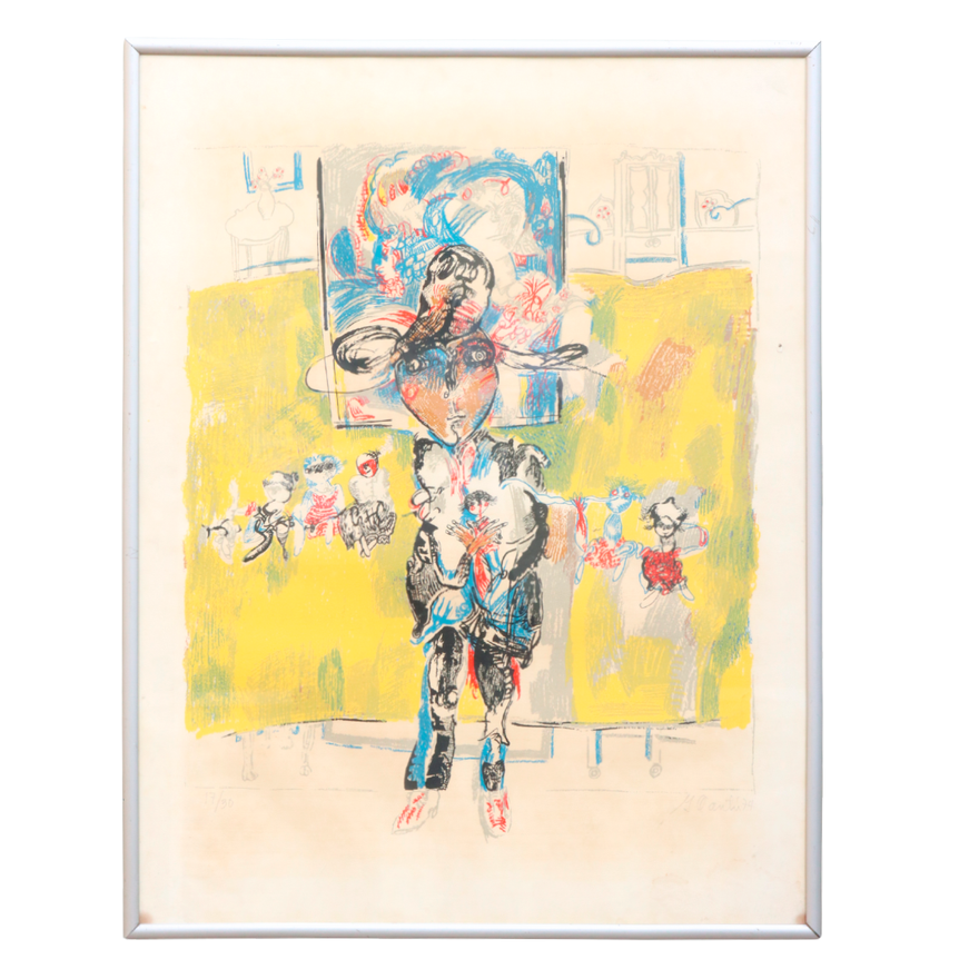 Litografía de Gerardo Cantú (Nueva Rosita, 1934 - Monterrey, 2021)