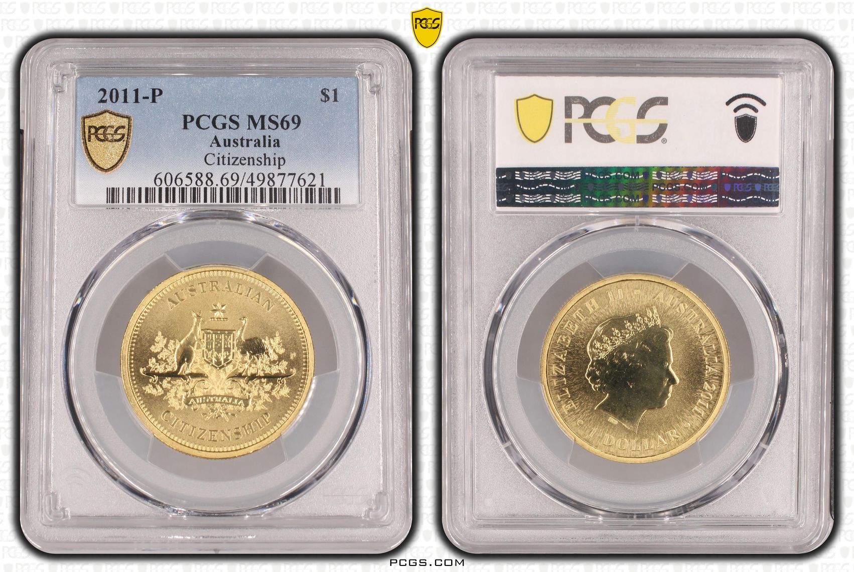 Citizenship POP 9/0, One Dollar, 2011-P, PCGS MS69