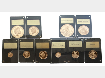 2017 GIBRALTER GOLD PROOF 5-COIN SET