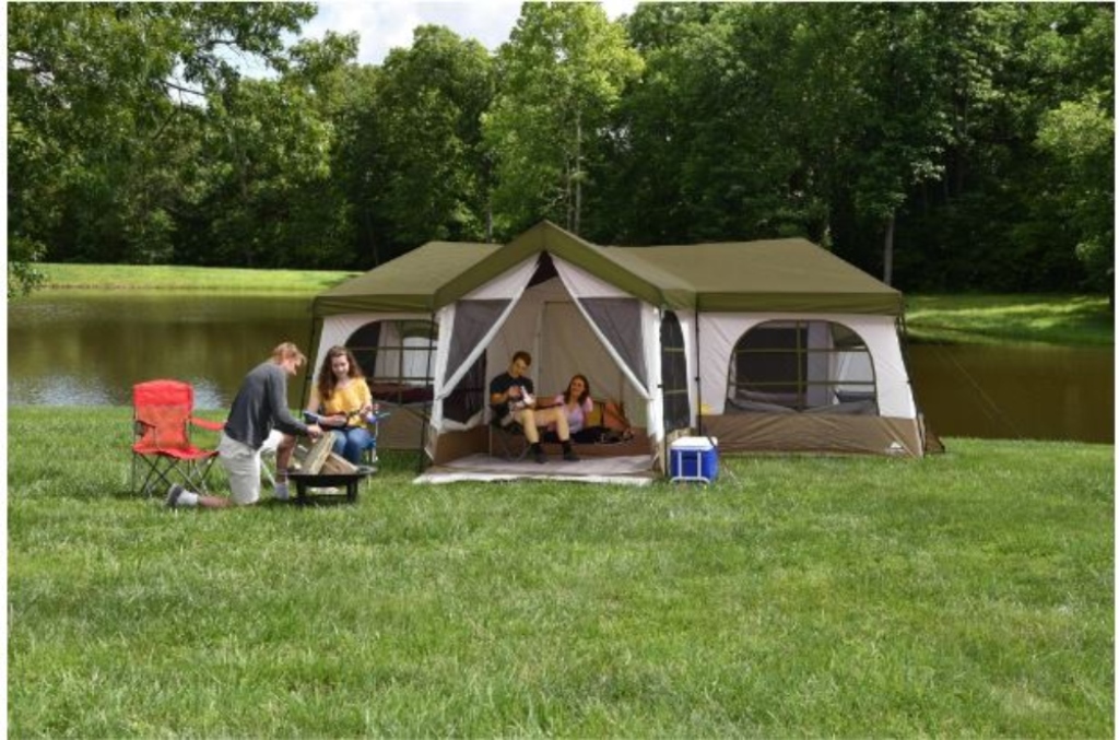 Ozark Trail 12 Person Cabin Tent & Shower Vanzant Auctions