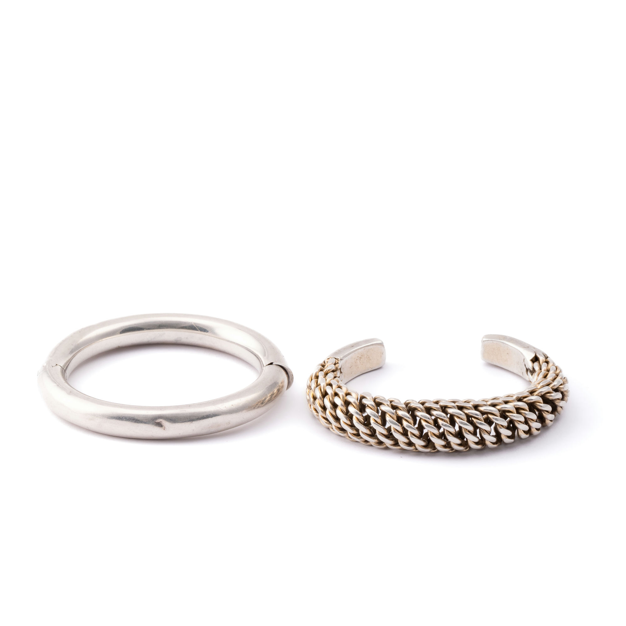 Sterling Silver Bangle & Cuff,