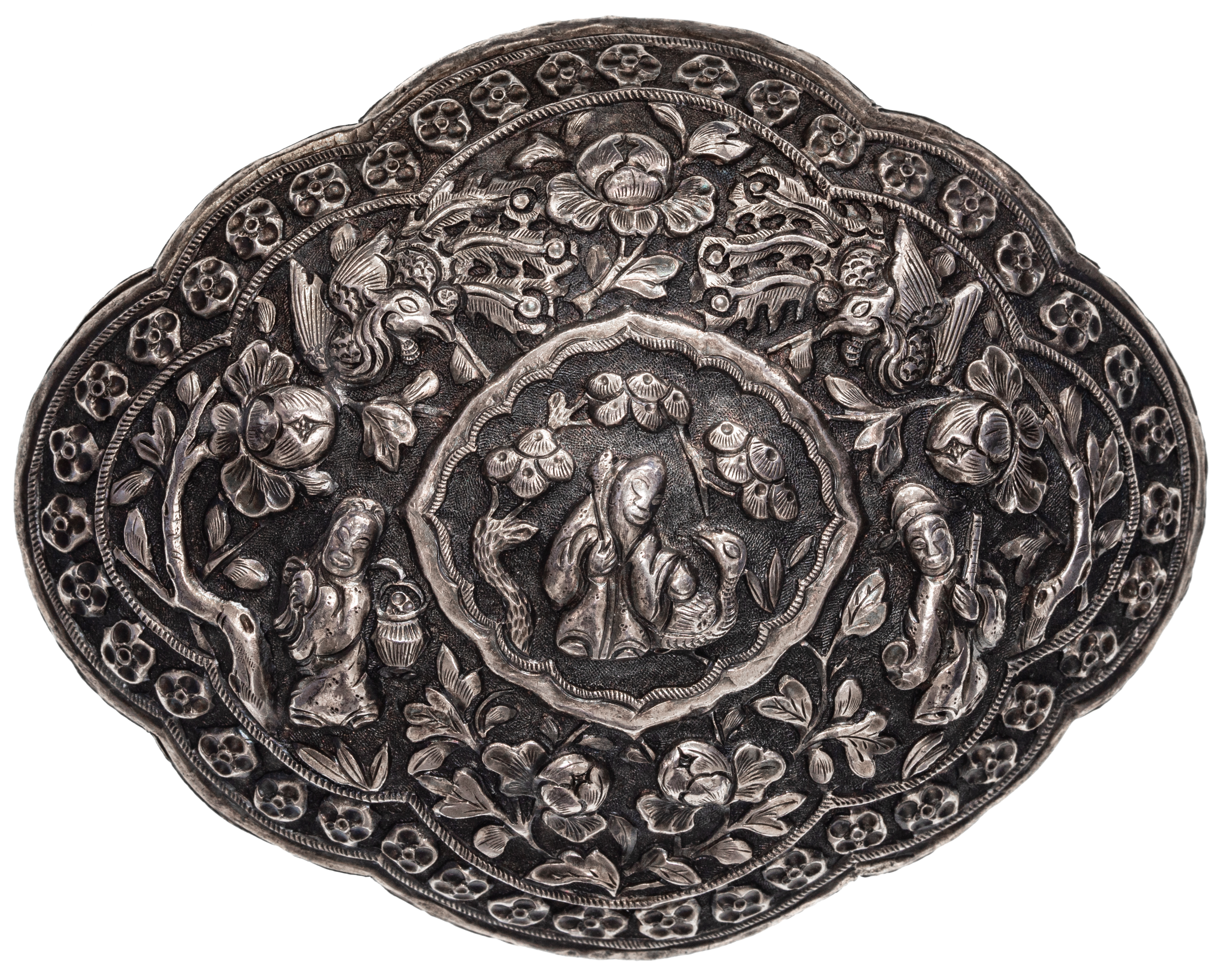 Chinese Straits, Silver Pending, Late 19th Century, EF
