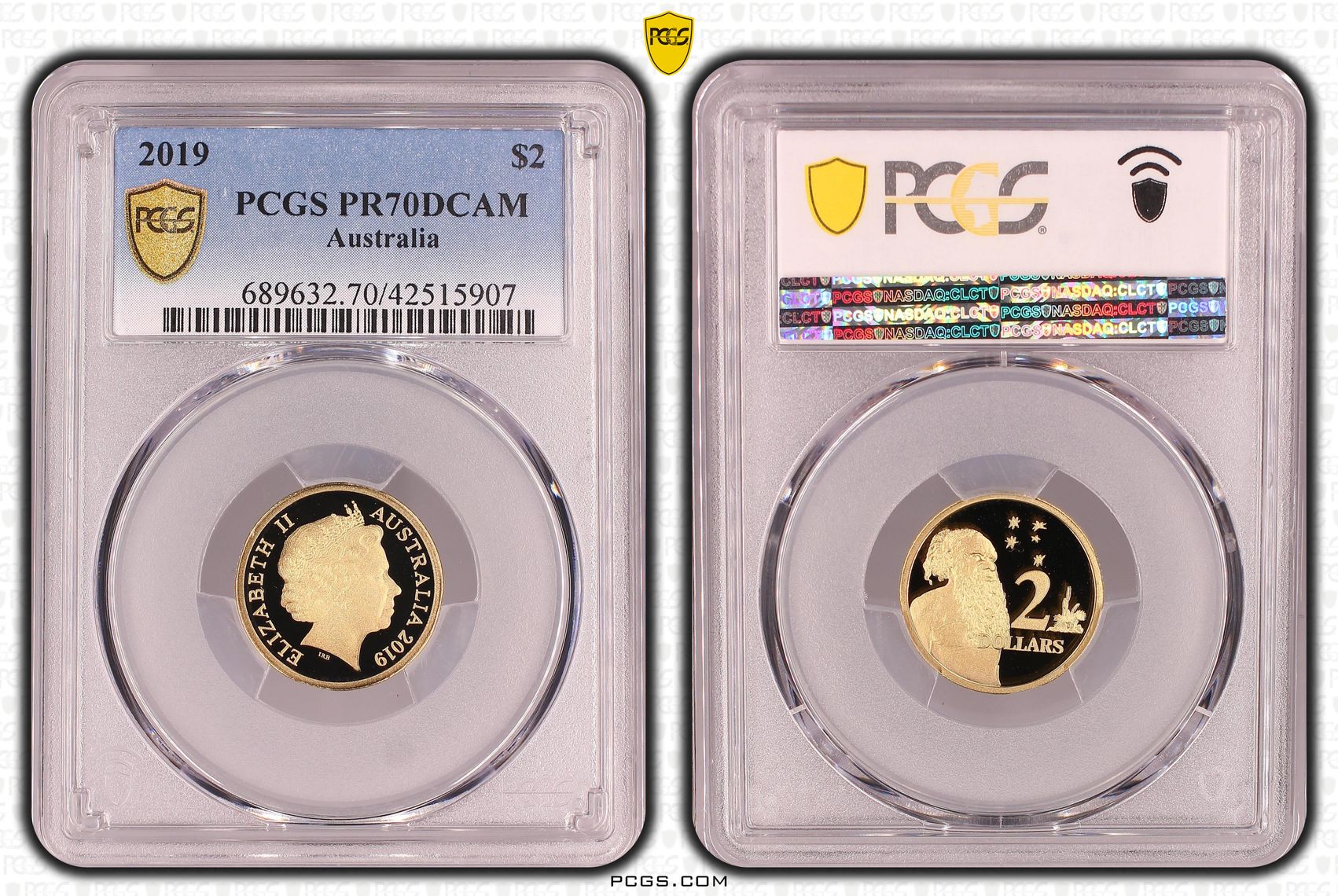 2019 Australia Two Dollar, $2 PCGS - PR70DCAM POP 32/0 -907
