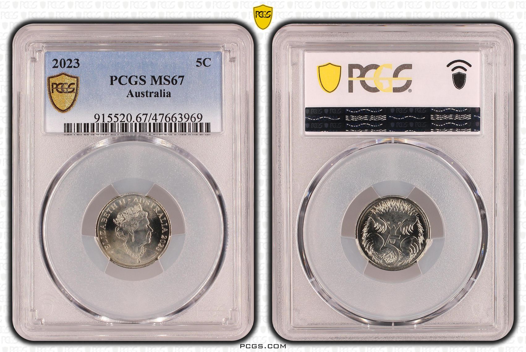 Five Cent, 2023, PCGS MS 67