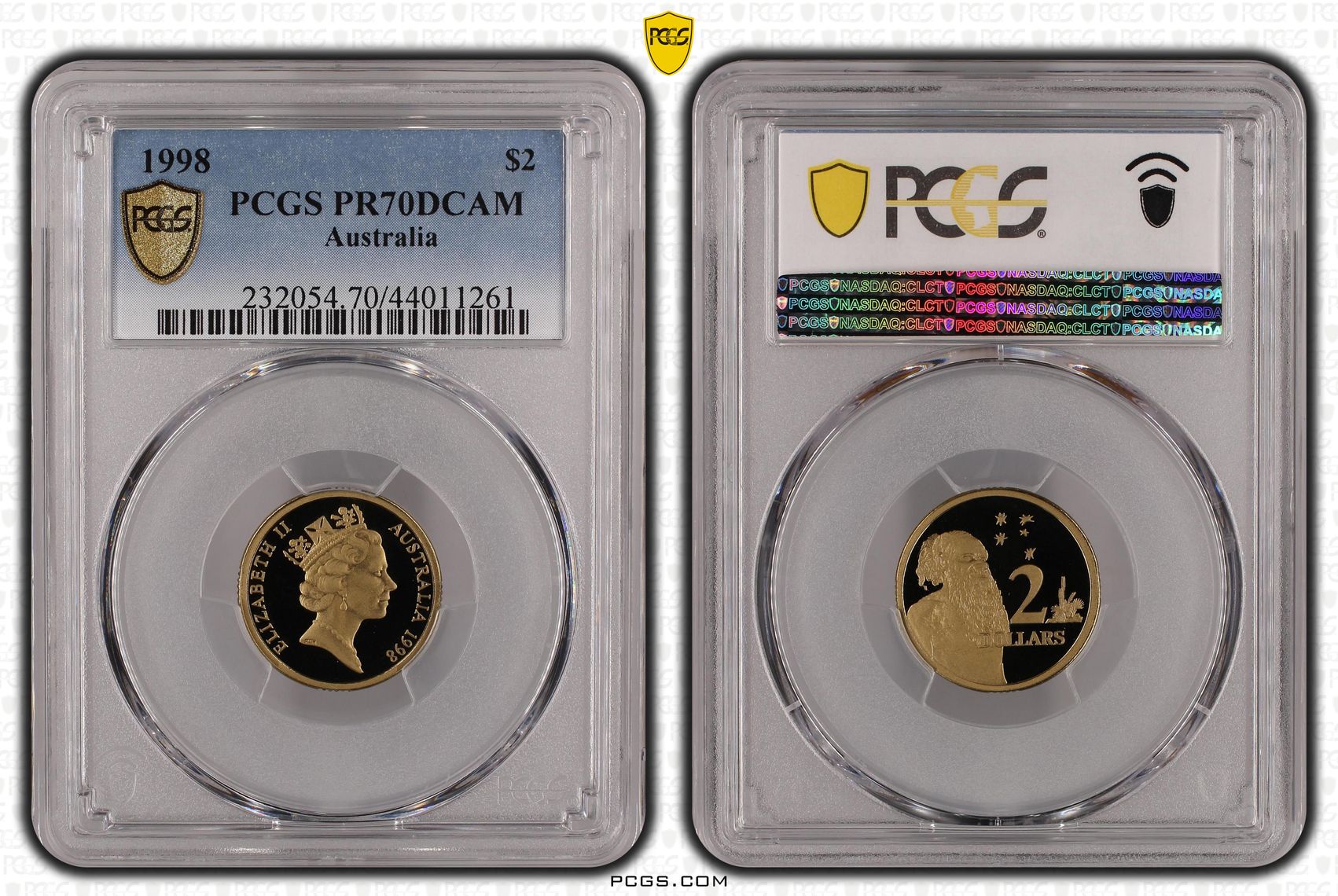 1998 Australia Two Dollar, $2 PCGS - PR70DCAM POP 2/0 -261