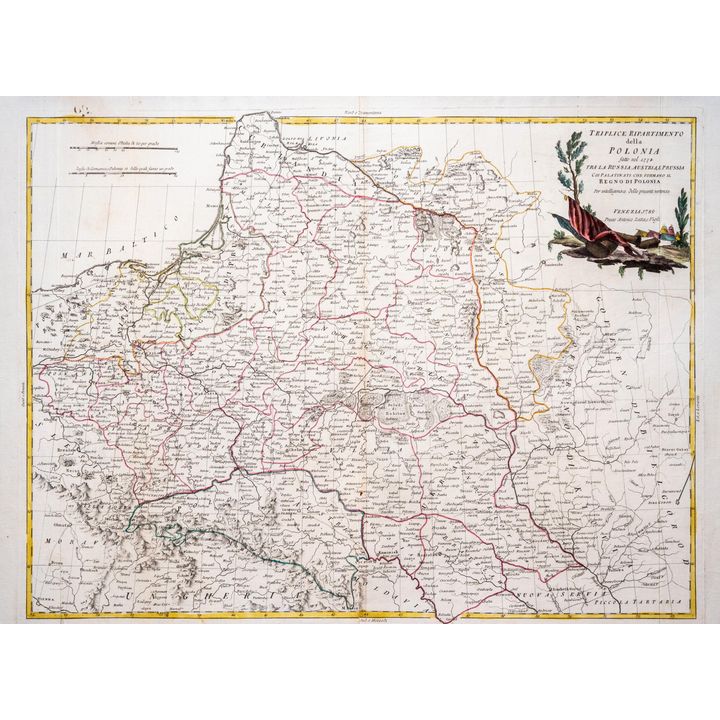 Antonio Zatta | Triplice Ripartimento della Polonia fatto nel 1772