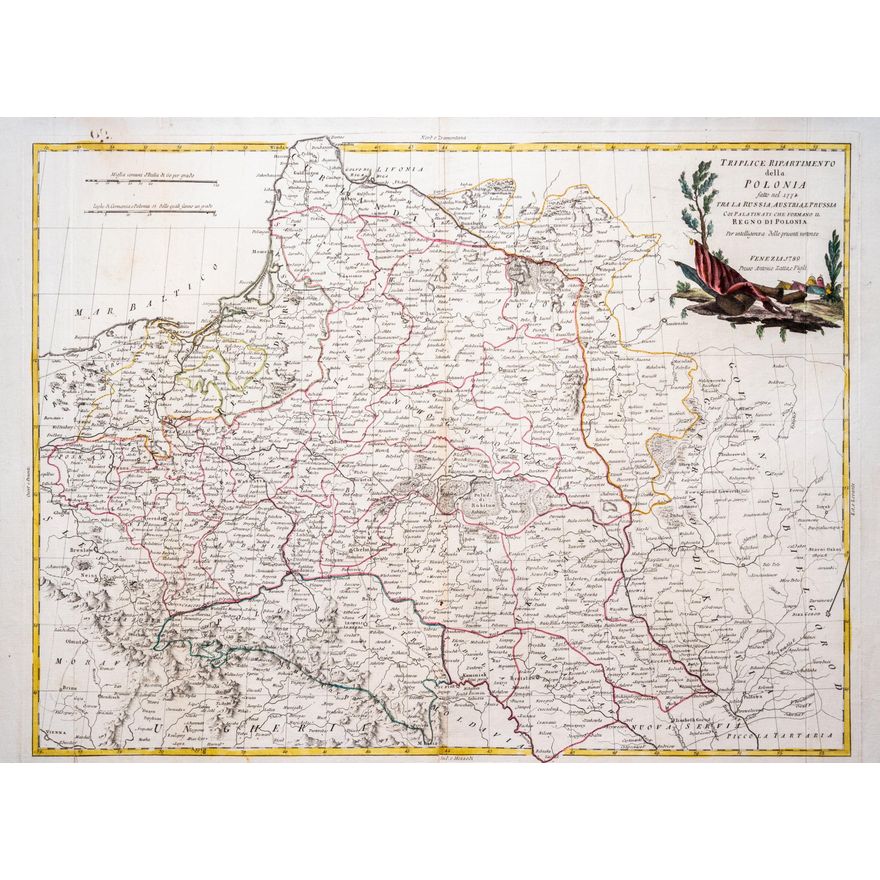 Antonio Zatta | Triplice Ripartimento della Polonia fatto nel 1772