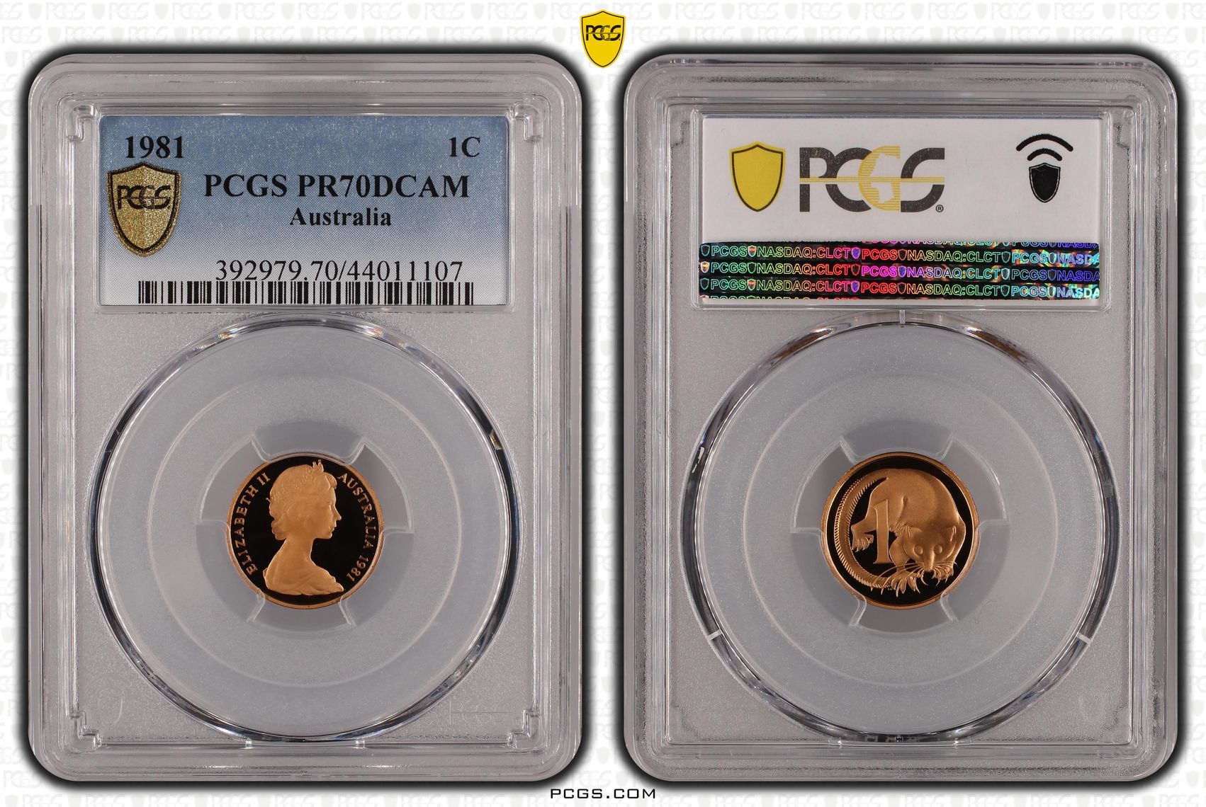 One Cent, 1981, Pcgs Pr70dcam
