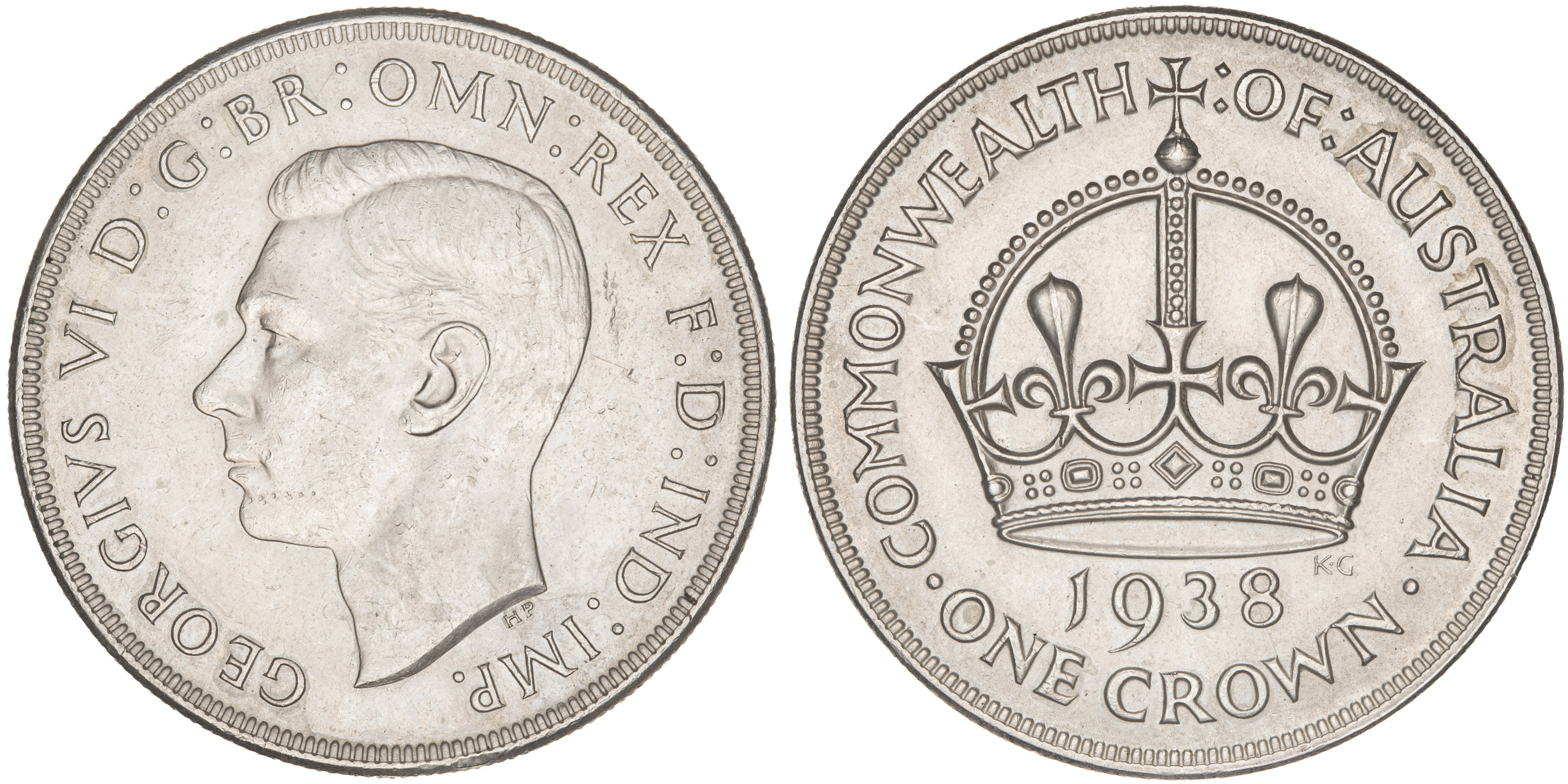 George VI, Crown, 1938, gEF