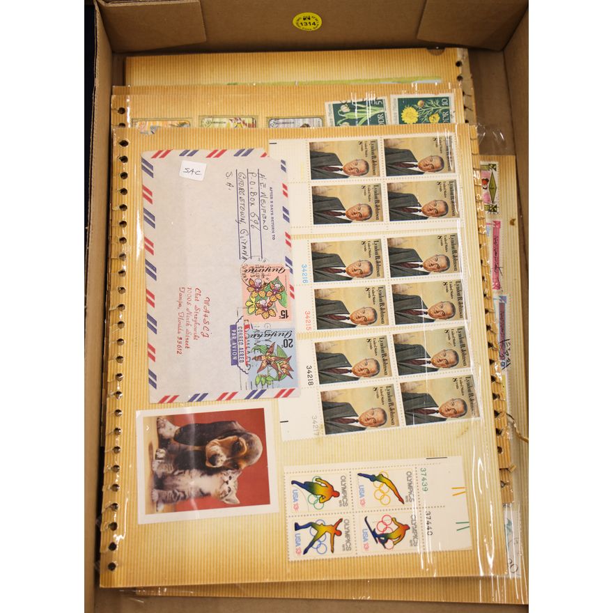 Box Old Stamp Sheet Pages
