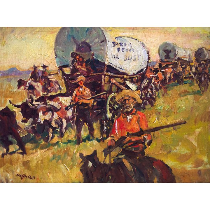 Pikes Peak or Bust by Frank Hoffman (1888-1958)