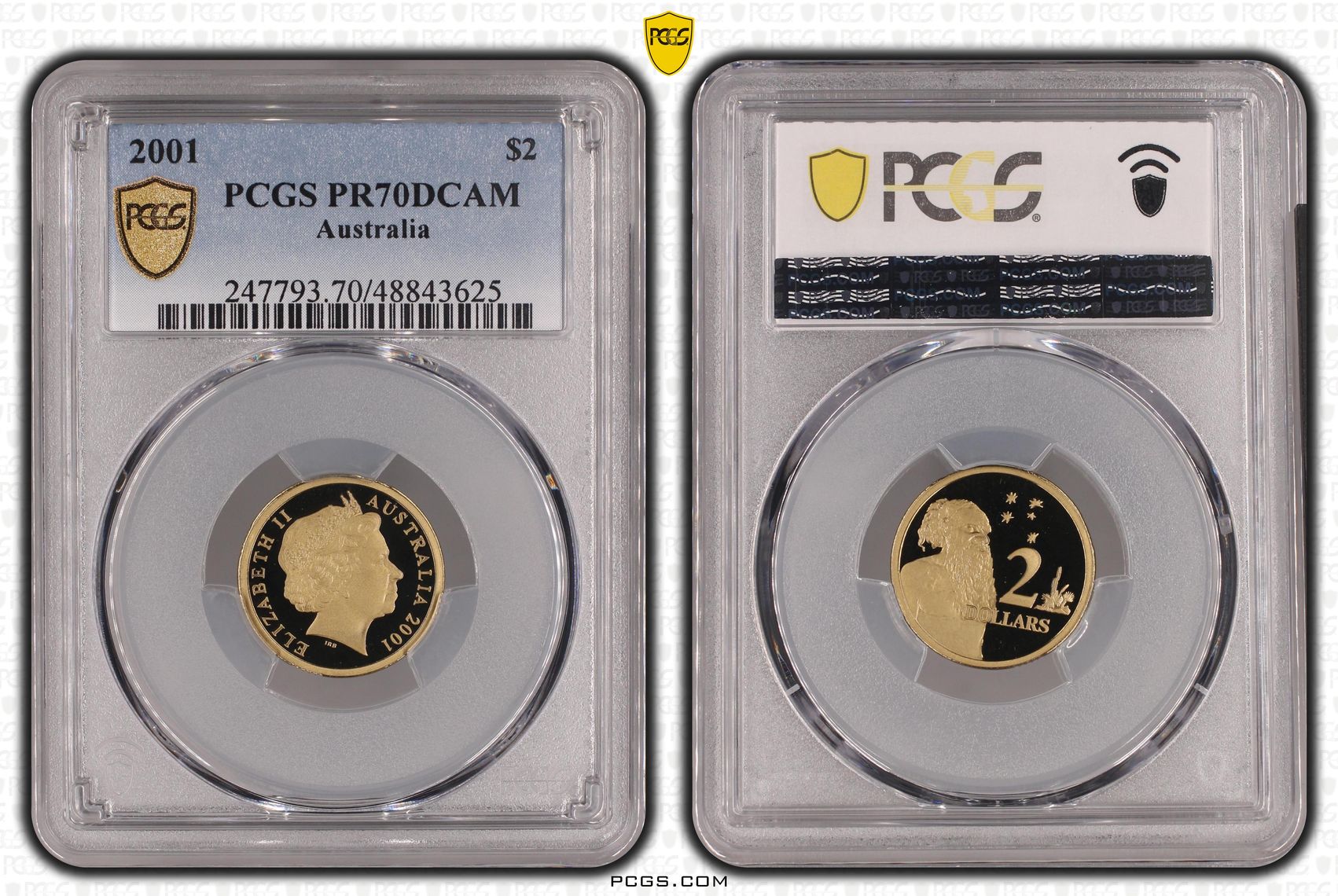Two Dollar, 2001, PCGS PR70DCAM
