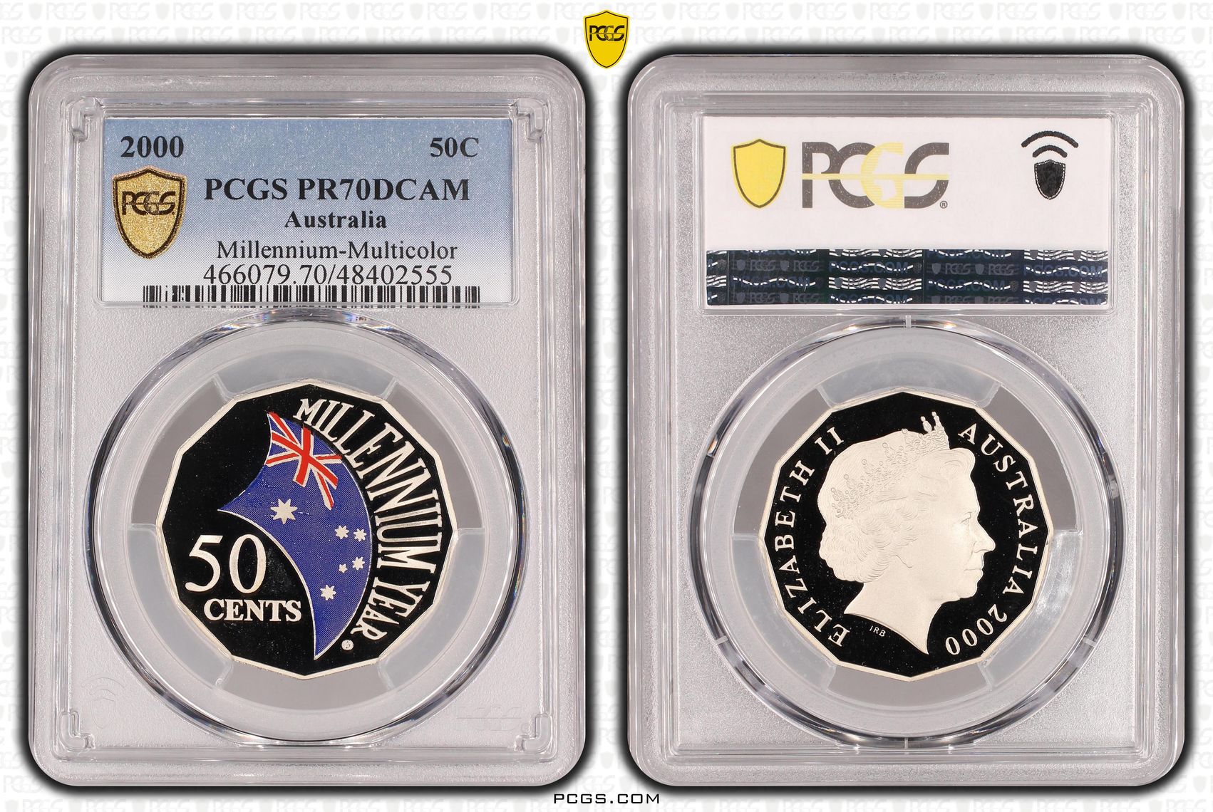 Millennium - Colorized, Fifty Cent, 2000, PCGS PR70DCAM