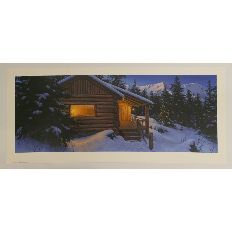 Stephen Lyman ''Wilderness Welcome''  S/N Lithograph.