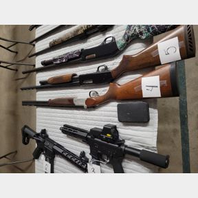 American Tactical 410 double barrel shotgun with extra chokes