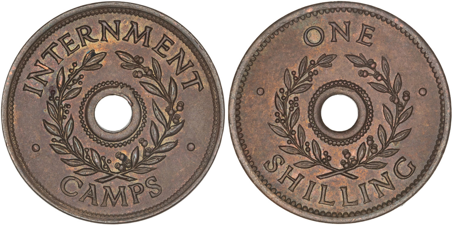 Hay Internment Camp, One Shilling, WWII, UNC