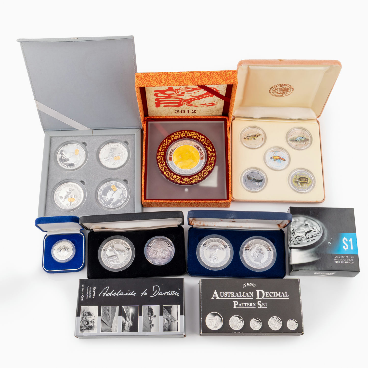 Elizabeth II, Silver Proof Issues, FDC