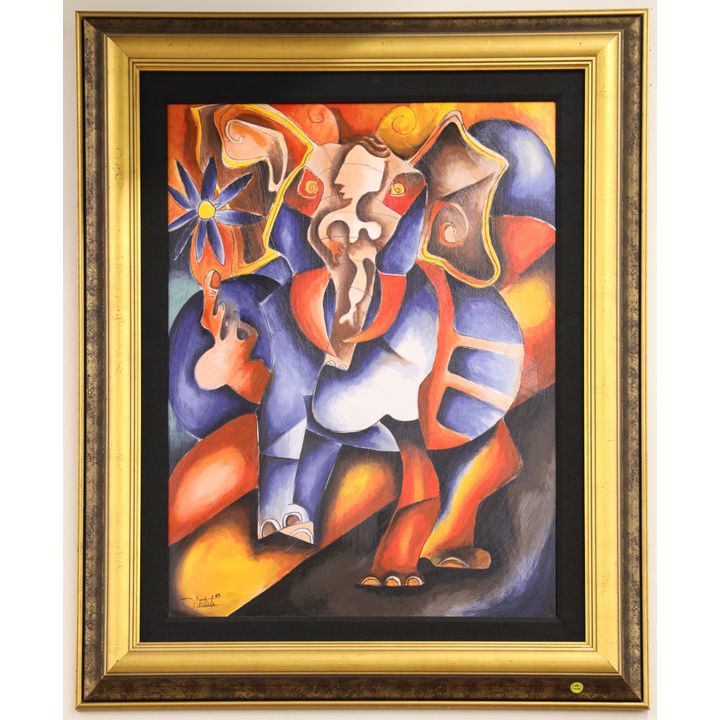 Alexandra Nechita (Romanian) ''Ivory Legacy'' Giclee Artwork Framed 43''x34''