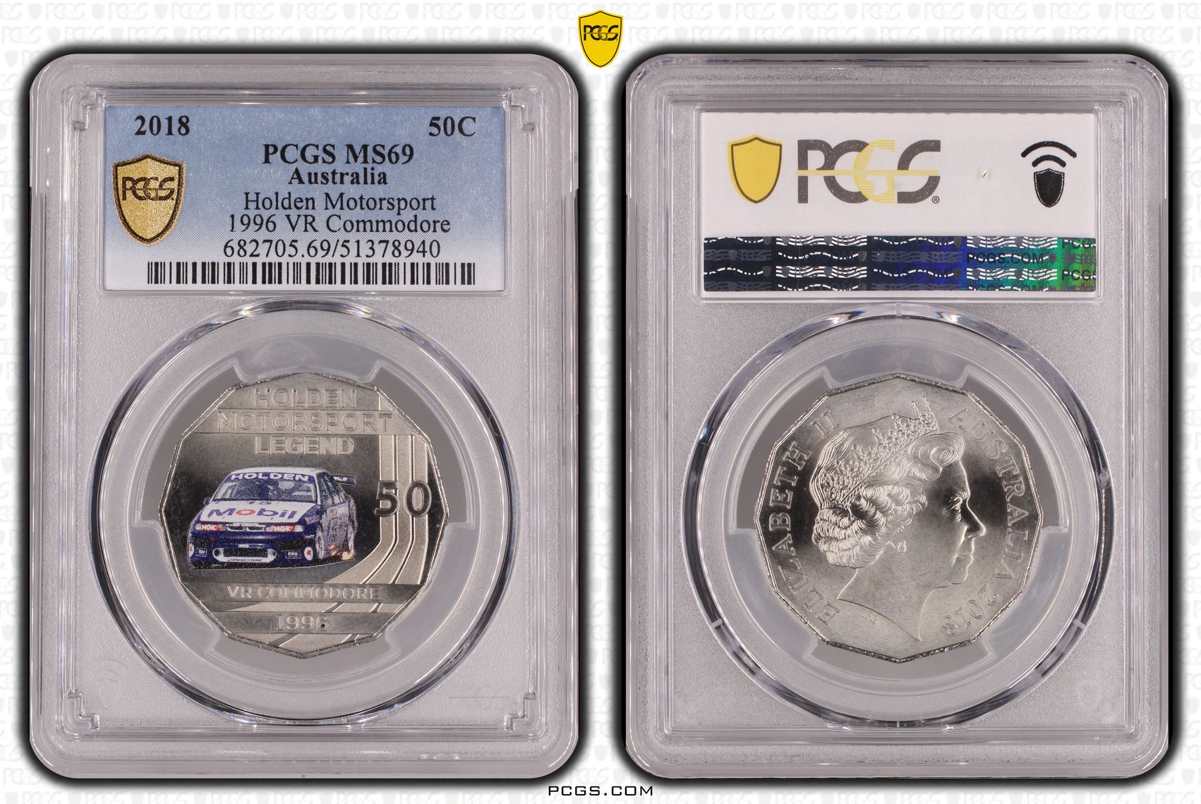 Holden Motorsport - 1996 VR Commodore, Fifty Cent, 2018, PCGS MS69