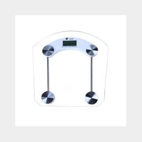 Digital Body Weight Scale 400lb/180kg Clear Glass - Accurate reading Large LCD Backlight Display -51732/2375 B1 (S8)