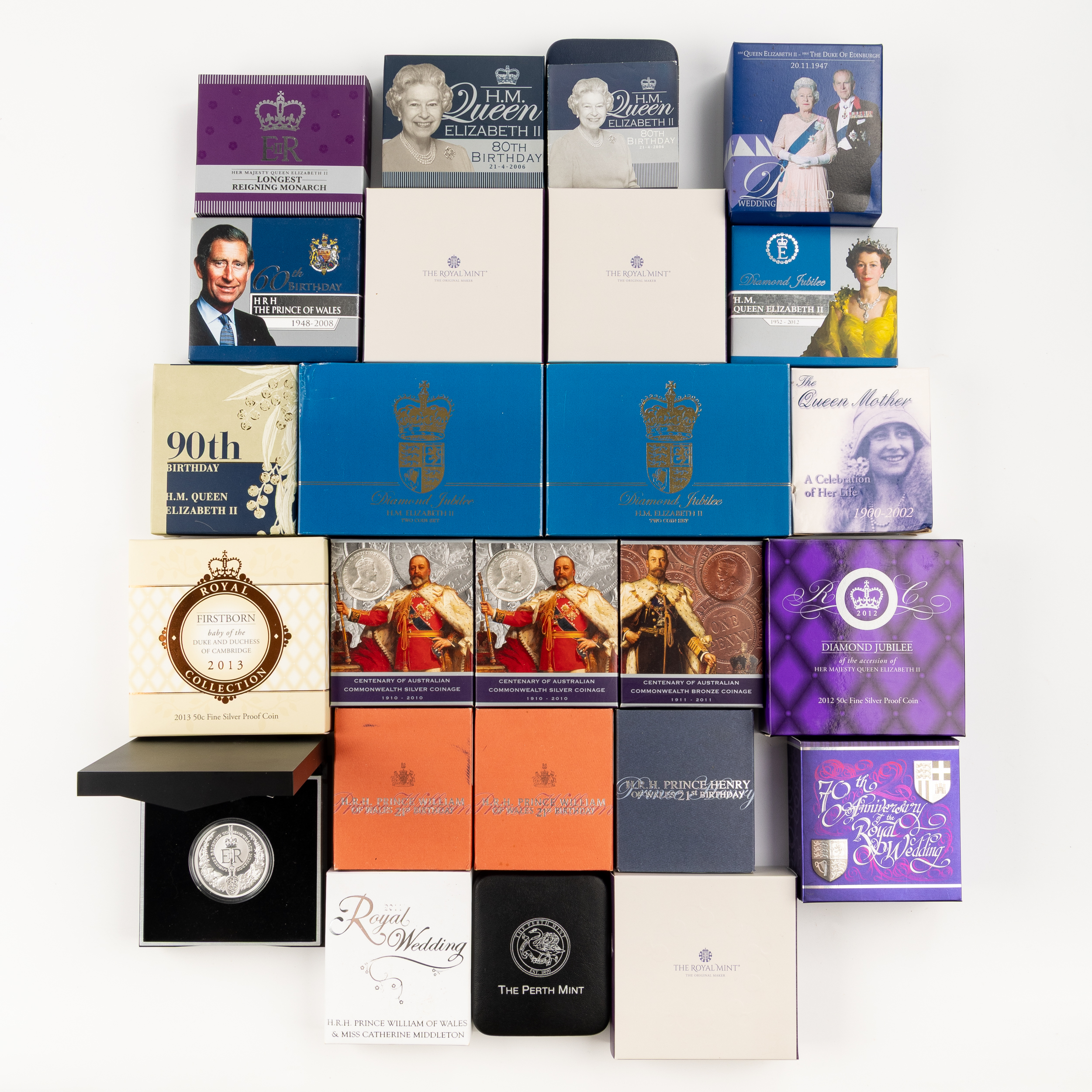 Royalty Commemorative Coin Collection, 2002 - 2016, FDC